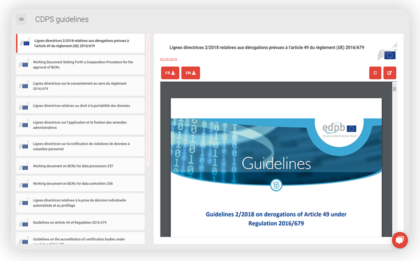 DLD GDPR platform includes high quality legal content written by professional in data law